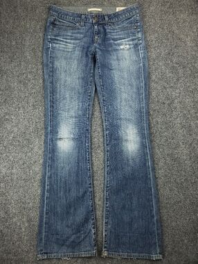 Vintage Y2K Gap Bootcut Jeans Size 6 Limited Edition Distressed Ripped Low Rise